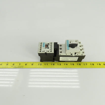 Siemens 3RV1021-1BA10 Manual Motor Starter 400-690V W/Overload 1.4-2A