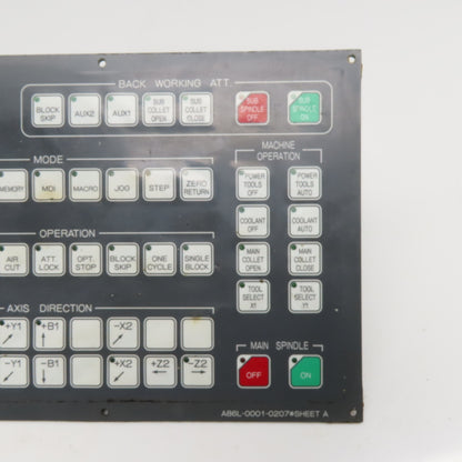 Fanuc A86L-0001-0207 Machine Operator Key Pad Circuit Board