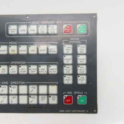 Fanuc A86L-0001-0207 Machine Operator Key Pad Circuit Board