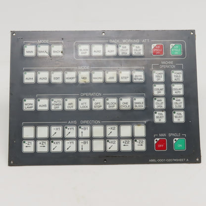Fanuc A86L-0001-0207 Machine Operator Key Pad Circuit Board