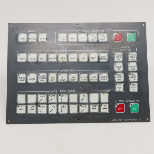 Fanuc A86L-0001-0207 Machine Operator Key Pad Circuit Board