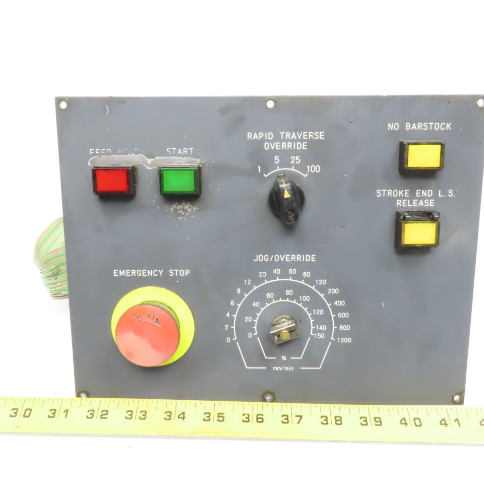 Fanuc A02B-0138-C127 Machine Operator Key Pad Circuit Board E-Stop Jog