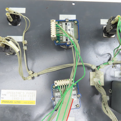 Fanuc A02B-0138-C127 Machine Operator Key Pad Circuit Board E-Stop Jog