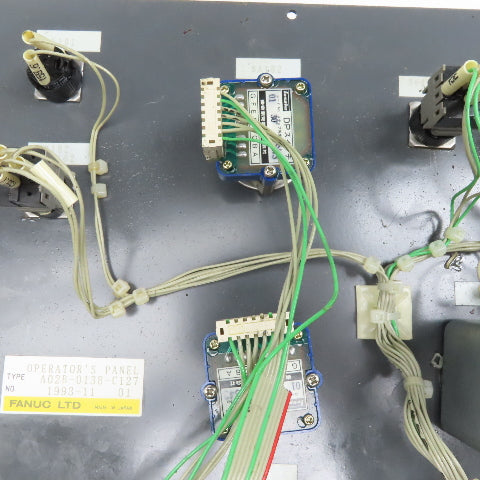 Fanuc A02B-0138-C127 Machine Operator Key Pad Circuit Board E-Stop Jog