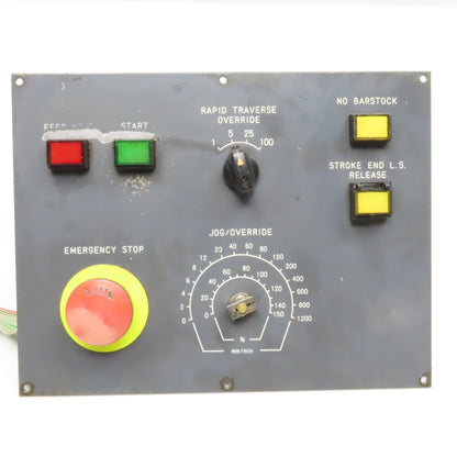 Fanuc A02B-0138-C127 Machine Operator Key Pad Circuit Board E-Stop Jog