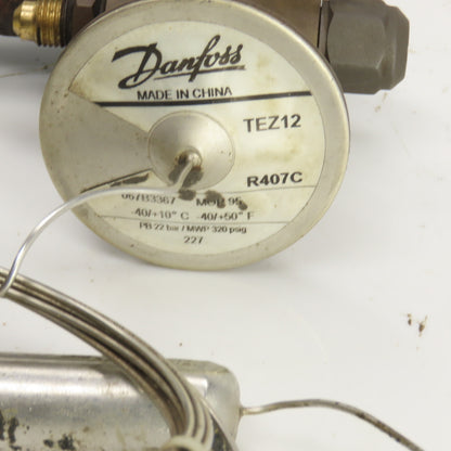 Danfoss TEZ12 R407C Thermostatic Expansion Valve 1' x 3/4" Sweat 320PSIG 22BAR