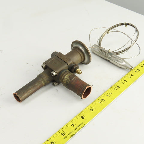 Danfoss TEZ12 R407C Thermostatic Expansion Valve 1' x 3/4" Sweat 320PSIG 22BAR