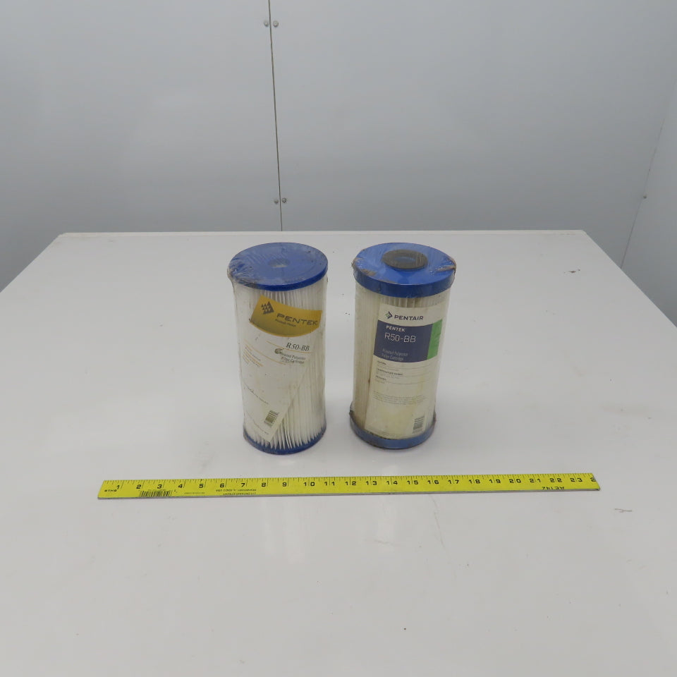 Pentair R50-BB Pleated Polyester Filter Cartridge 50 Micron Lot Of 2