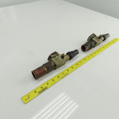 Alco SR4-Y02 1-3/8" Rotalock Valve 1-1/4" ID Sweat Fitting Lot Of 2