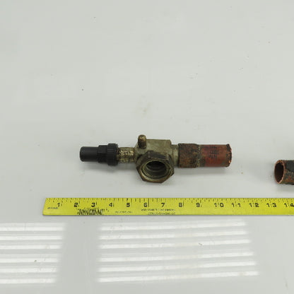 Alco SR4-Y02 1-3/8" Rotalock Valve 1-1/4" ID Sweat Fitting Lot Of 2
