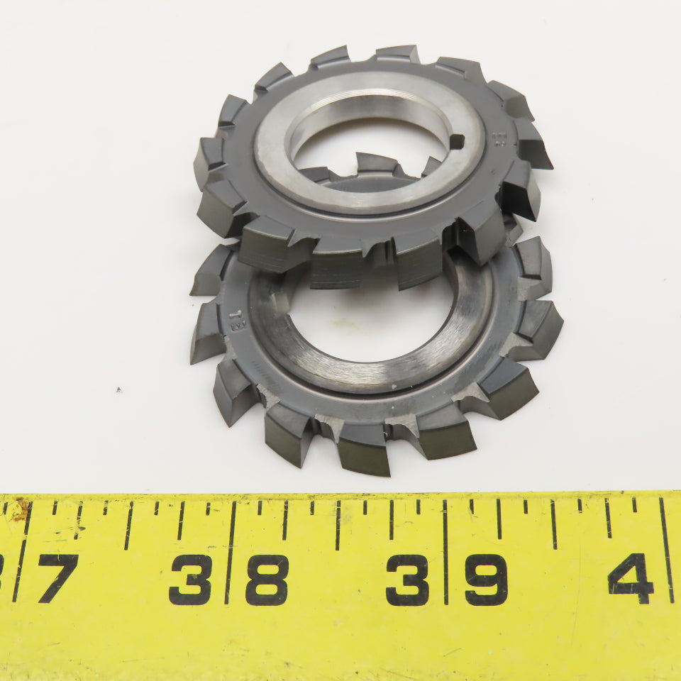 KEO 50mm x 5.09mm Thick .0875 Rake 22.50mm Bore LH/RH Form Cutter Set Of 2