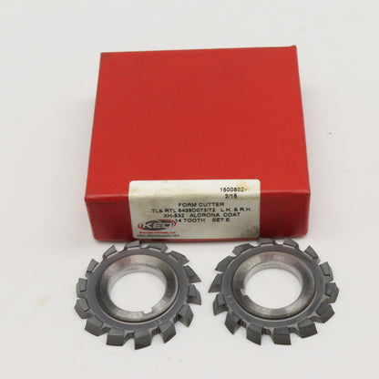 KEO 50mm x 5.09mm Thick .0875 Rake 22.50mm Bore LH/RH Form Cutter Set Of 2