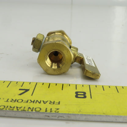 Apollo 2GMU3 1/8"FNPT Brass Lever Handle Air Cock Lot Of 3