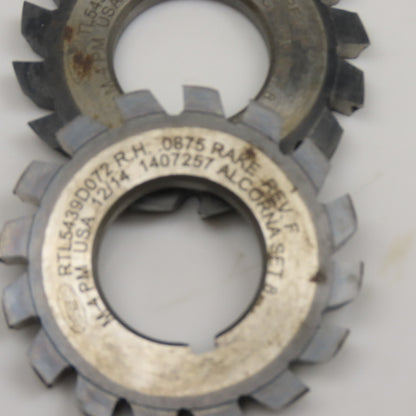 KEO 50mm x 5.09mm Thick .0875 Rake 22.50mm Bore LH/RH Form Cutter Set Of 2