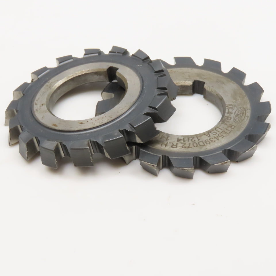 KEO 50mm x 5.09mm Thick .0875 Rake 22.50mm Bore LH/RH Form Cutter Set Of 2