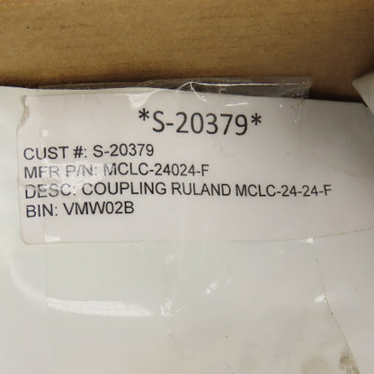 Ruland MCLC-24-24-F 24mm x 24mm Steel Rigid Coupling 45mm OD 75mm OAL Lot Of 2