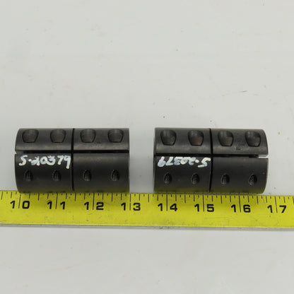 Ruland MCLC-24-24-F 24mm x 24mm Steel Rigid Coupling 45mm OD 75mm OAL Lot Of 2