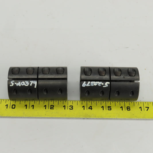 Ruland MCLC-24-24-F 24mm x 24mm Steel Rigid Coupling 45mm OD 75mm OAL Lot Of 2