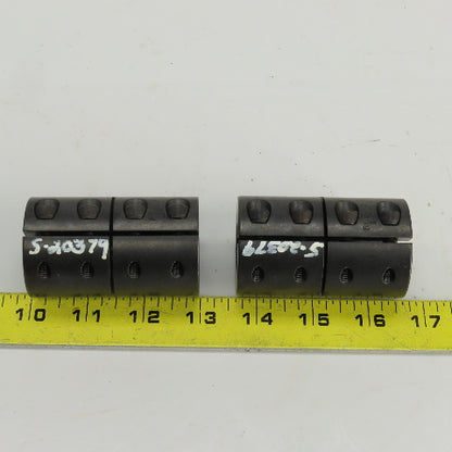 Ruland MCLC-24-24-F 24mm x 24mm Steel Rigid Coupling 45mm OD 75mm OAL Lot Of 2