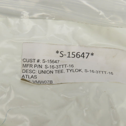Tylok S-16-3TTT-16 1" Compression Fitting Tee Steel