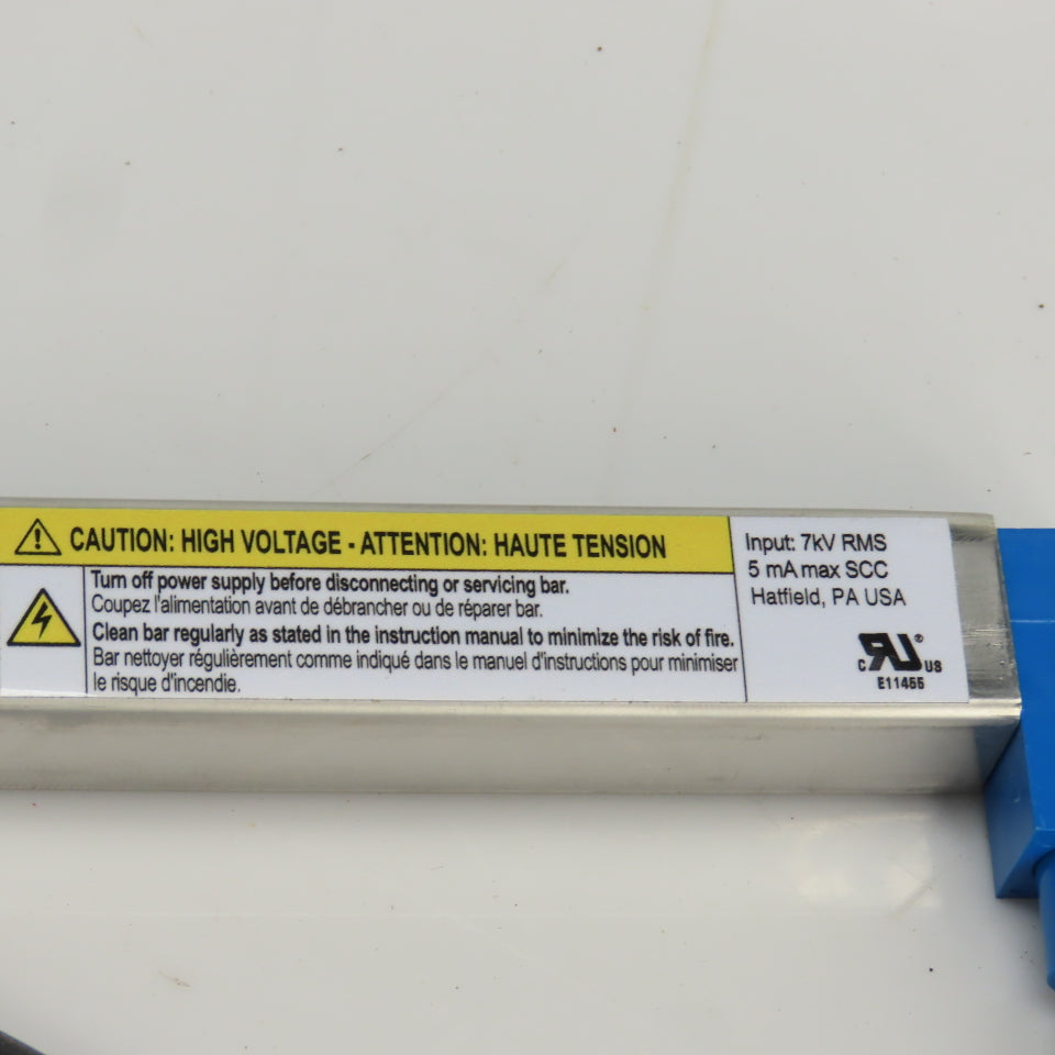 Simco 4000884 MEB Shockless Static Neutralizing Bar 7kV 5mA 11-3/4"