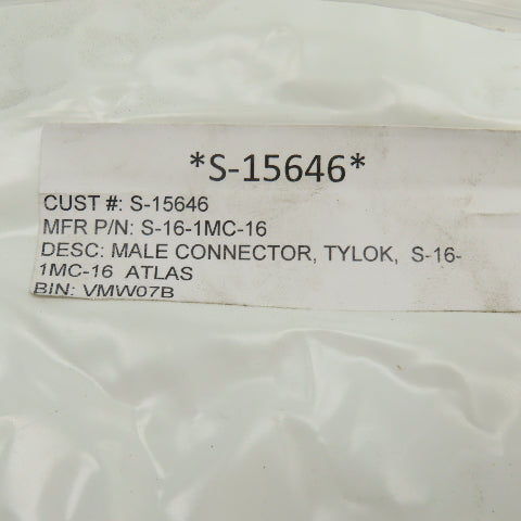 Tylok S-16-1MC-16 1" NPT x 1" Compression Male Connector Steel
