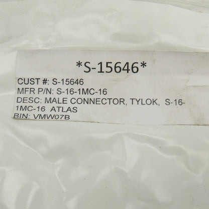 Tylok S-16-1MC-16 1" NPT x 1" Compression Male Connector Steel