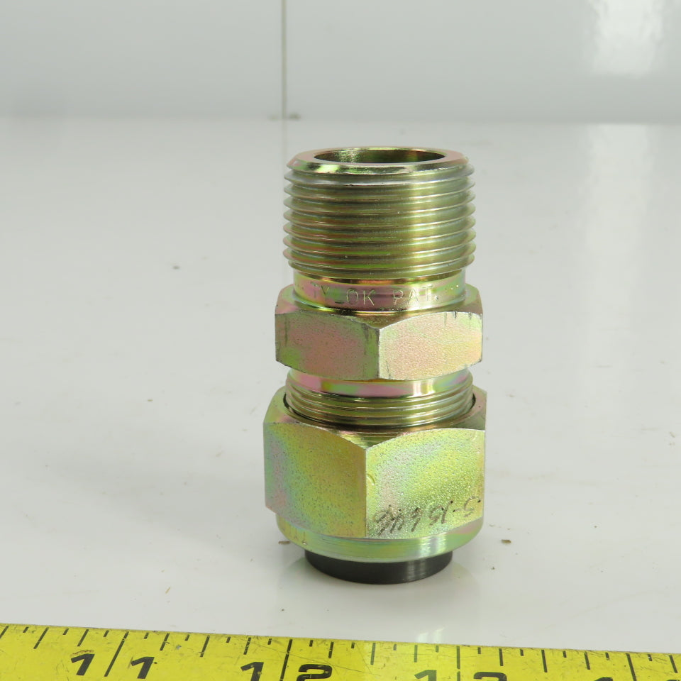 Tylok S-16-1MC-16 1" NPT x 1" Compression Male Connector Steel