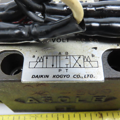 Daikin LS-G02-9CP-10-509 4/3 Position Hydraulic Solenoid Valve 24VDC