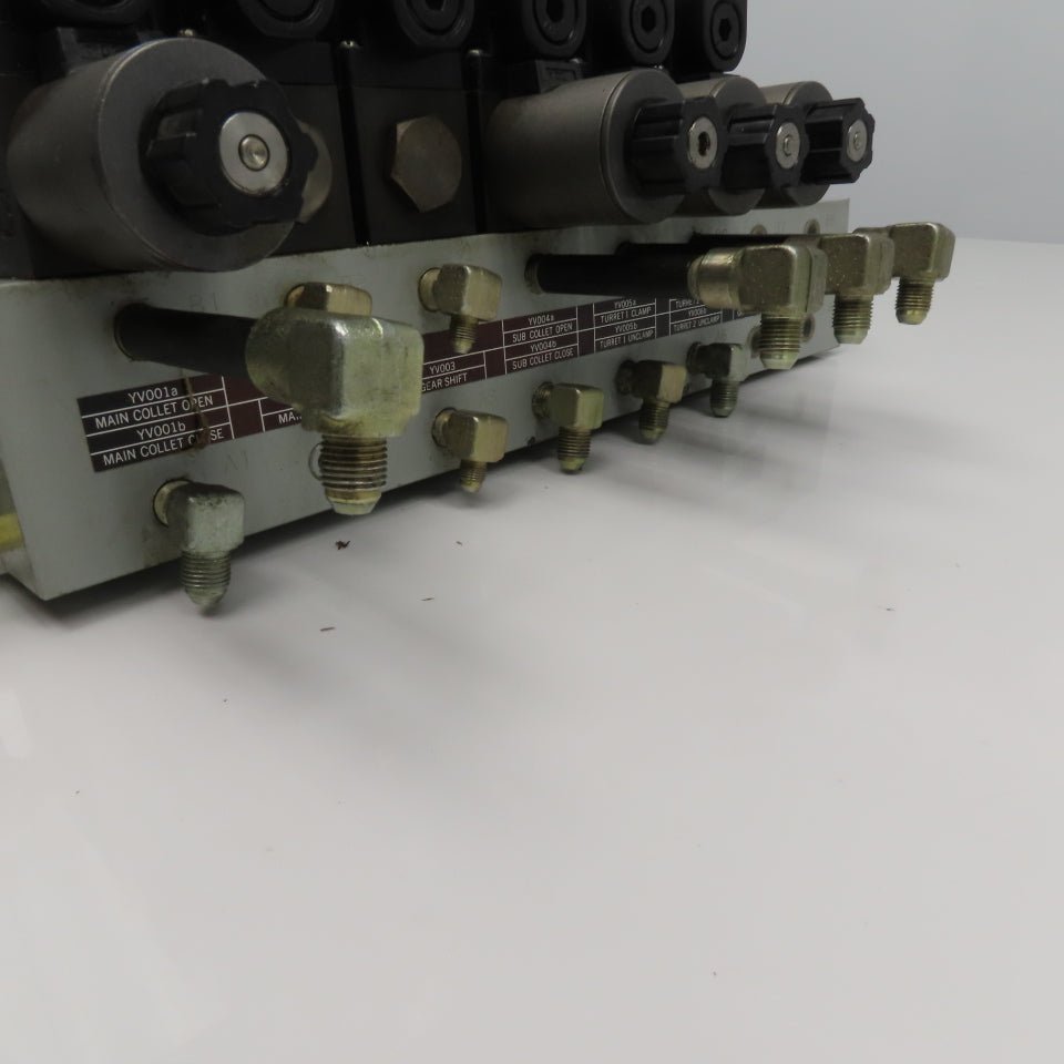 Nachi 	SL-G01-C6-GR-D2-11 2, 3 Position Hydraulic Solenoid Valve Bank Manifold