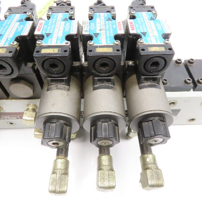 Nachi 	SL-G01-C6-GR-D2-11 2, 3 Position Hydraulic Solenoid Valve Bank Manifold