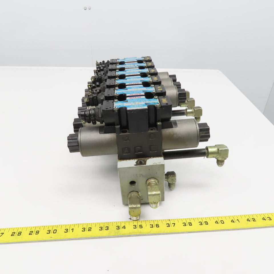 Nachi 	SL-G01-C6-GR-D2-11 2, 3 Position Hydraulic Solenoid Valve Bank Manifold