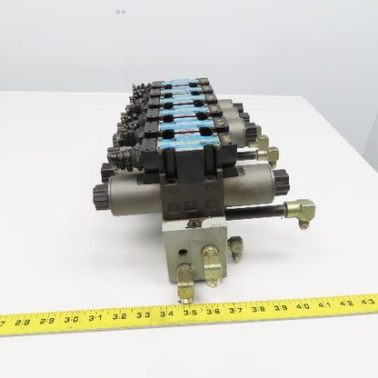 Nachi 	SL-G01-C6-GR-D2-11 2, 3 Position Hydraulic Solenoid Valve Bank Manifold