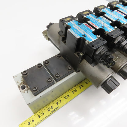 Nachi 	SL-G01-C6-GR-D2-11 2, 3 Position Hydraulic Solenoid Valve Bank Manifold