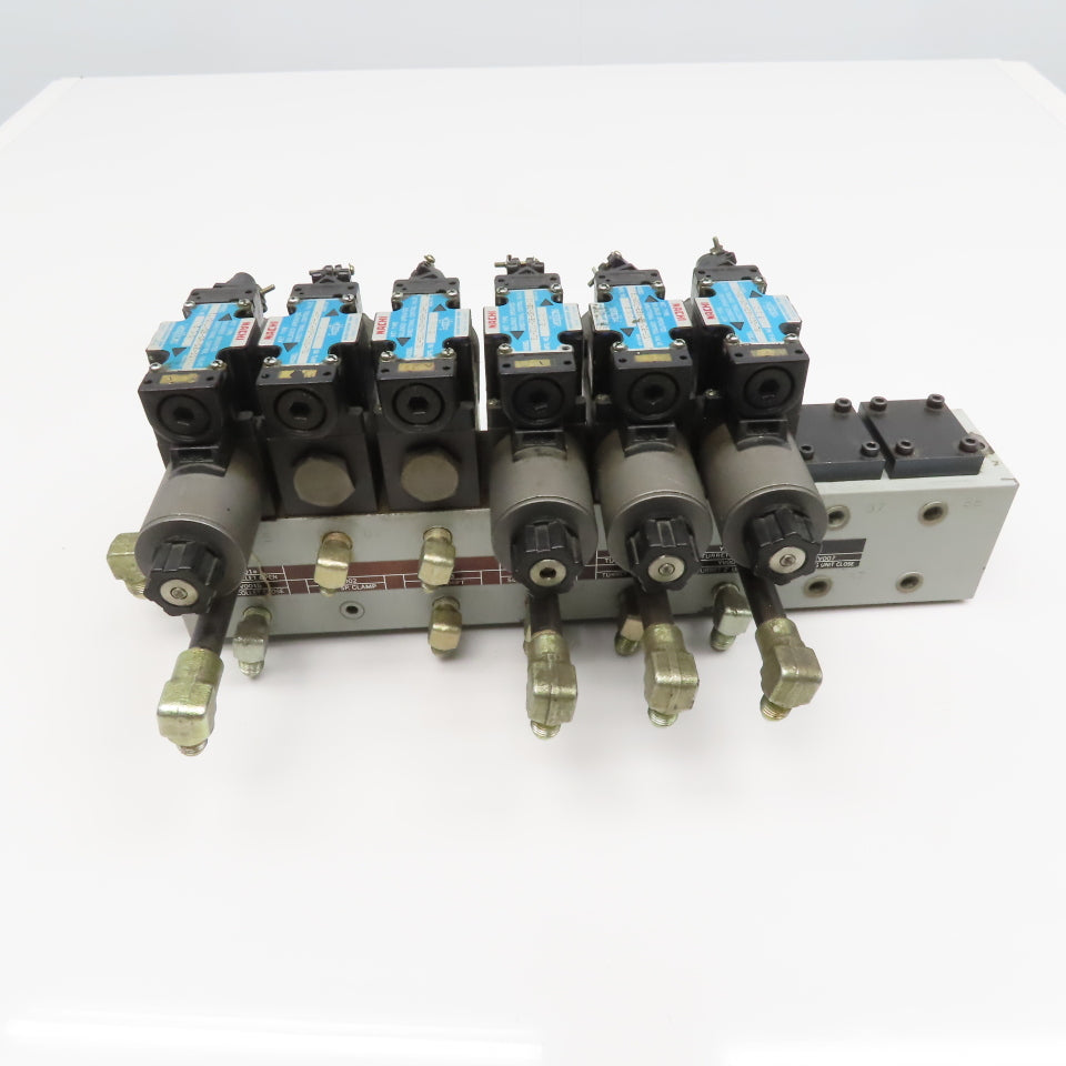 Nachi 	SL-G01-C6-GR-D2-11 2, 3 Position Hydraulic Solenoid Valve Bank Manifold