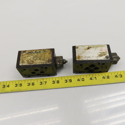 Double A NYNNC 3 10A1 Hydraulic Sandwich Valve Lot Of 2