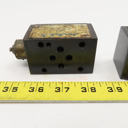 Double A NYNNC 3 10A1 Hydraulic Sandwich Valve Lot Of 2