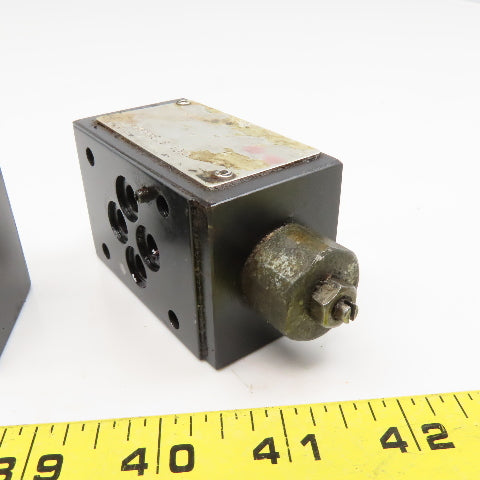 Double A NYNNC 3 10A1 Hydraulic Sandwich Valve Lot Of 2