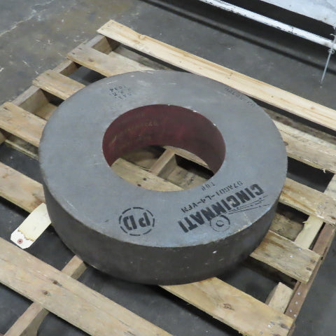 Cincinnati 97A601-L4-VFM 24" x 6" Centerless Grinding Wheel 12" Arbor 1034RPM