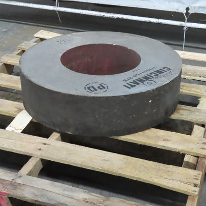 Cincinnati 97A601-L4-VFM 24" x 6" Centerless Grinding Wheel 12" Arbor 1034RPM