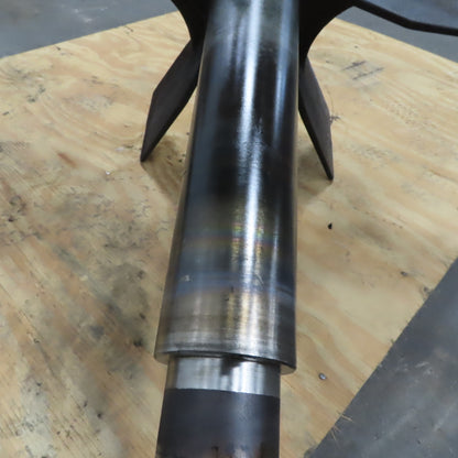 24-1/2" x 6" Flat Radial Paddle Wheel Impeller One Piece 2-1/2" Shaft