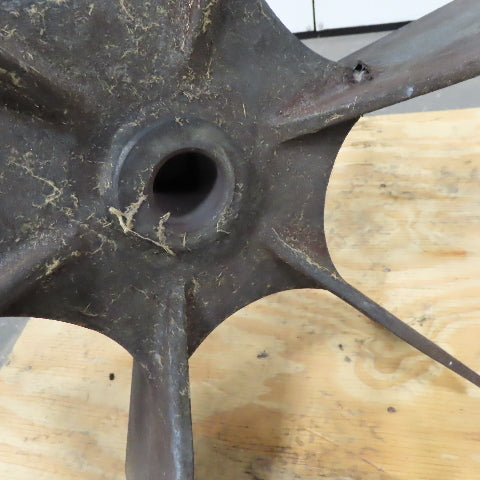 24-1/2" x 6" Flat Radial Paddle Wheel Impeller One Piece 2-1/2" Shaft