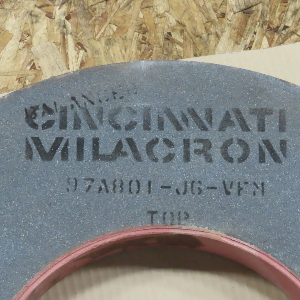 Cincinnati Milacron 97A801-J6-VFM 24" x 2-3/8" Centerless Grinding Wheel Lot/2