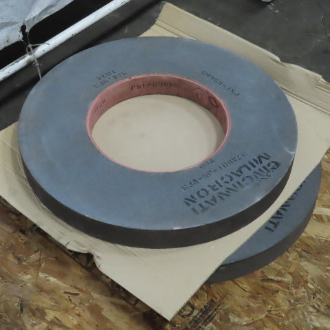Cincinnati Milacron 97A801-J6-VFM 24" x 2-3/8" Centerless Grinding Wheel Lot/2