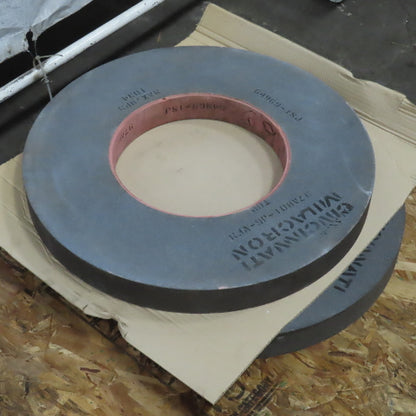 Cincinnati Milacron 97A801-J6-VFM 24" x 2-3/8" Centerless Grinding Wheel Lot/2