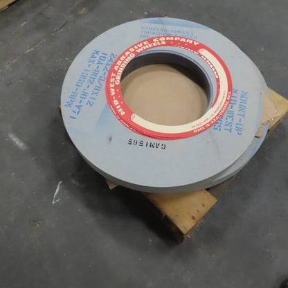 Mid-West 19A-802-J8-V71 24" x 2-3/8" Centerless Grinding Wheel 12" Arbor Lot/2