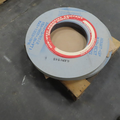 Mid-West 19A-802-J8-V71 24" x 2-3/8" Centerless Grinding Wheel 12" Arbor Lot/2