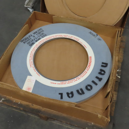 National MA801-K-10V6W 36" x 1-1/4" Centerless Grinding Wheel 20" Arbor 905RPM