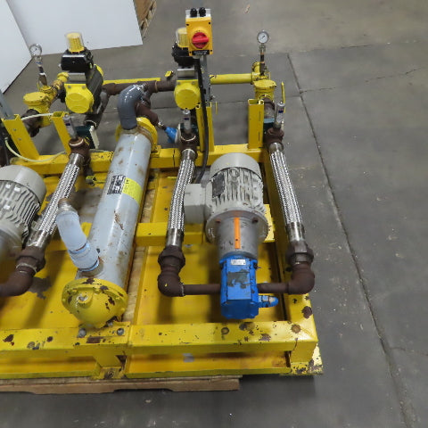 2Hp Alternating Stand By Liquid Transfer Pump Dispensing System 480V 3Ph