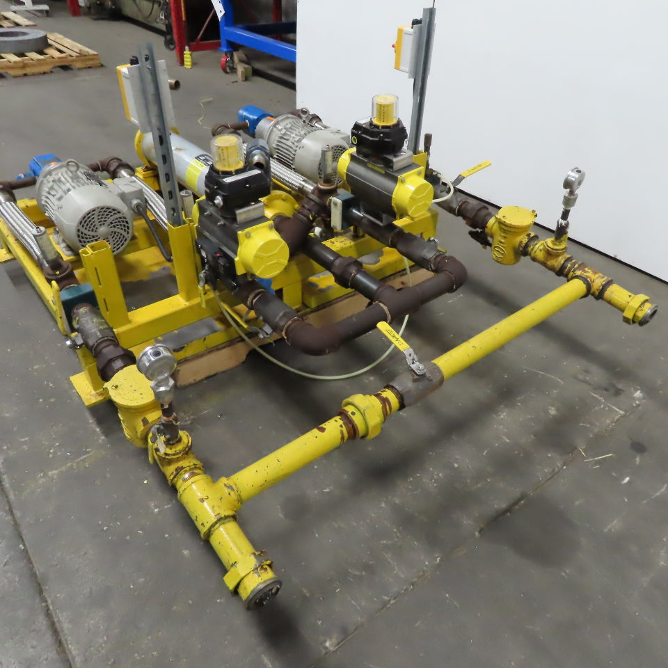 2Hp Alternating Stand By Liquid Transfer Pump Dispensing System 480V 3Ph